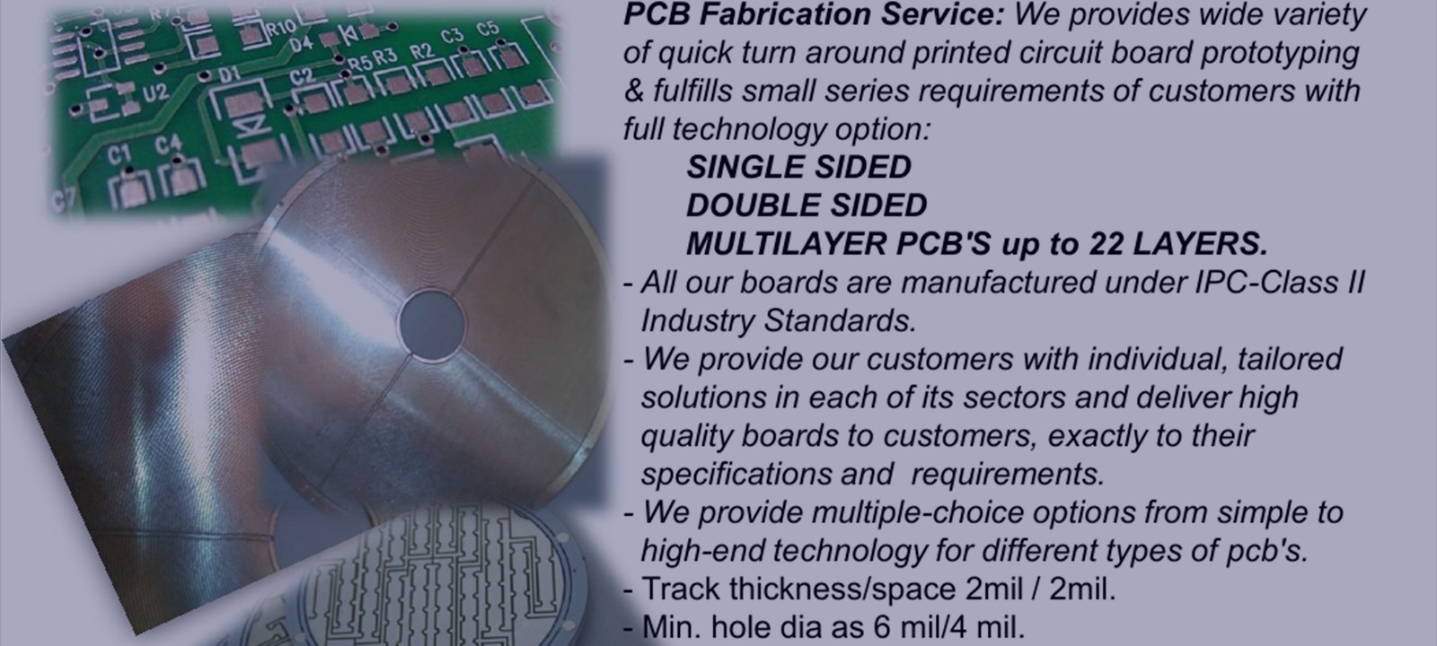 PCB fabrication service